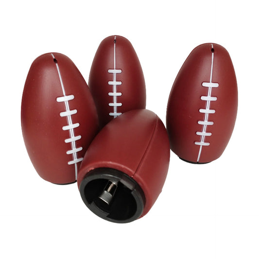 Creative American football shape automatic push bottle opener brown